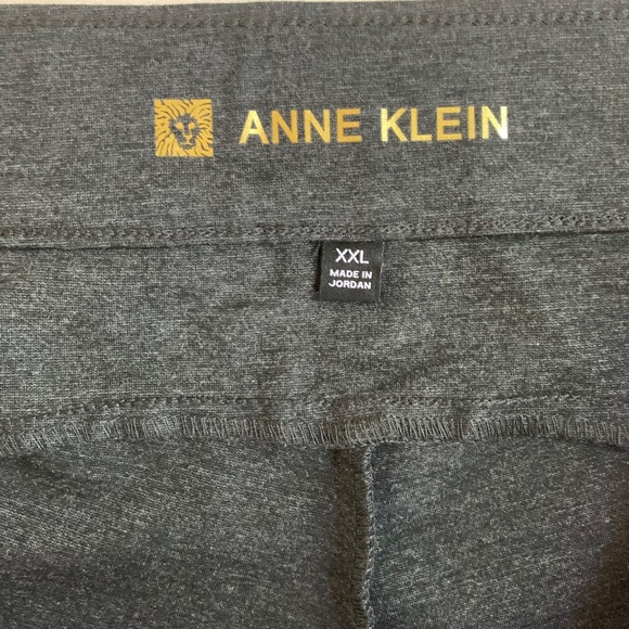 Anne Klein Charcoal Gray Pull-On Pants - Women's XXL - Sleek & Comfortable - Picture 3 of 8